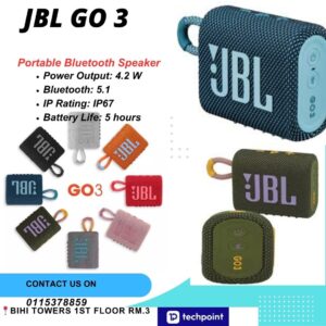 Jbl Go 3 Portable Bluetooth Speaker