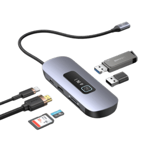Usams 6In1 Multifunctional Type-C Hub With Light(Us-Sj642)